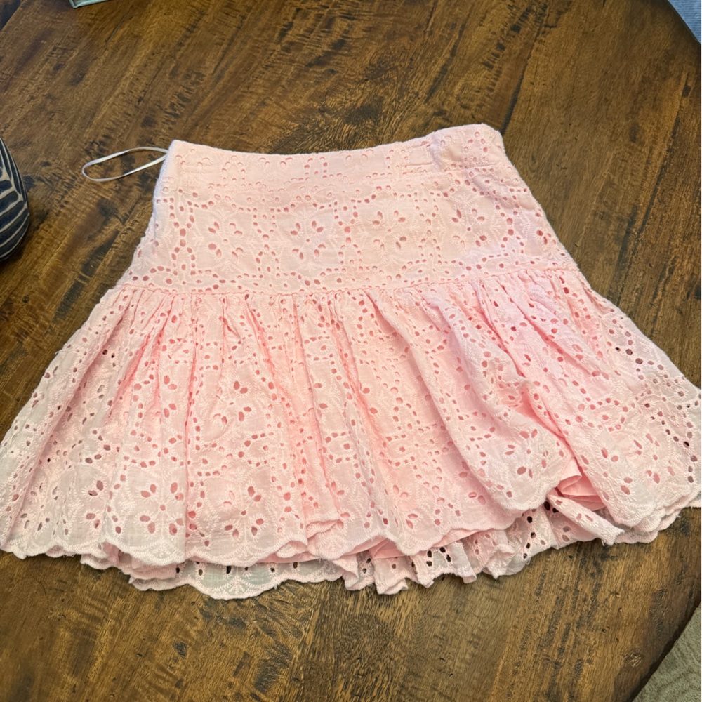 Pink Eyelet skirt- NWT